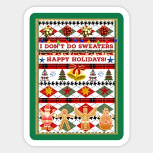 Ugly Christmas Non-Sweater Sticker